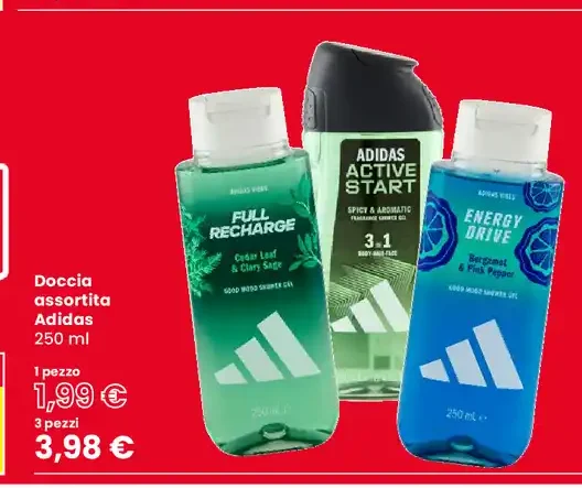 Doccia assortita Adidas