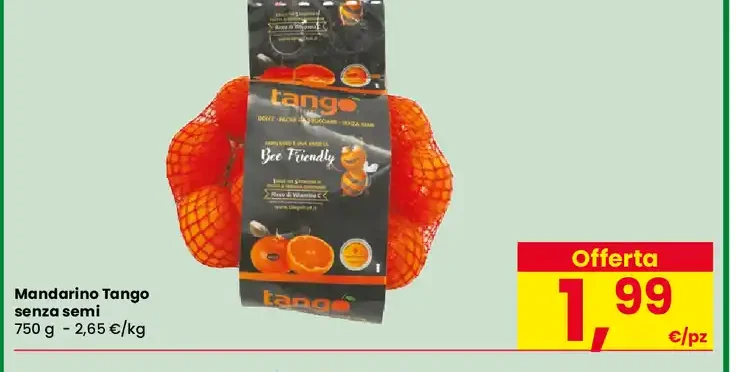 Mandarino Tango senza semi