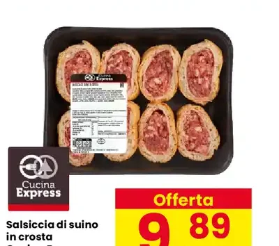 Salsiccia di suino in crosta Cucina Express