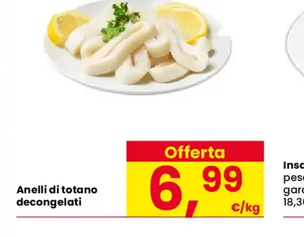 Anelli di totano decongelati