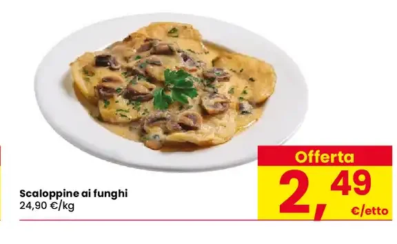 Scaloppine ai funghi