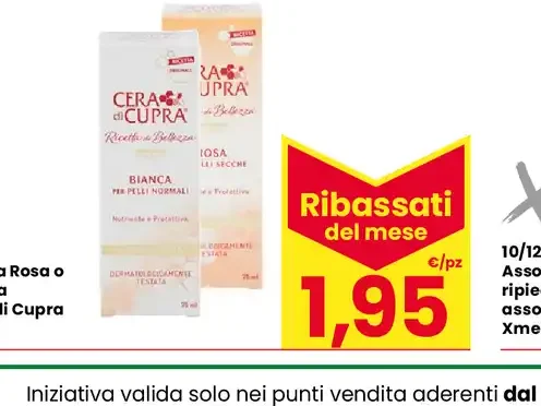 Crema Rosa o Bianca Cera di Cupra