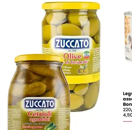 Cetrioli e olive verdi