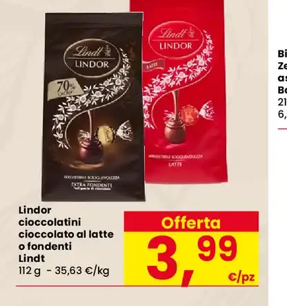 Lindor cioccolatini