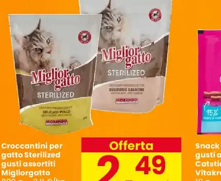 Croccantini per gatto sterilized