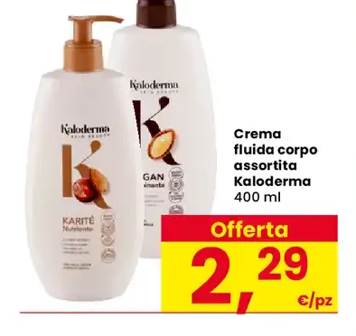 Crema fluida corpo assortita Kaloderma
