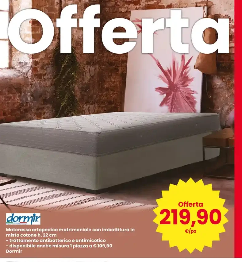 Materasso ortopedico matrimoniale