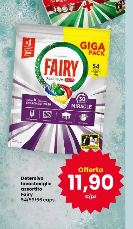Detersivo lavastoviglie assortito Fairy
