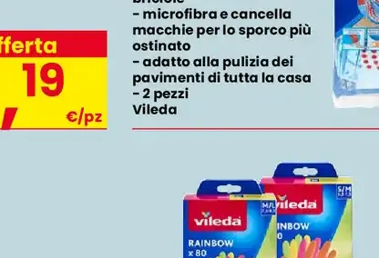 Ricambio Mocio fiocco con tripla azione Vileda