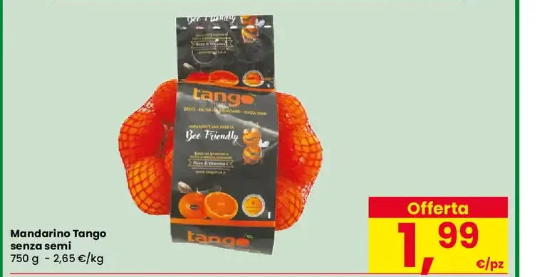Mandarino Tango senza semi