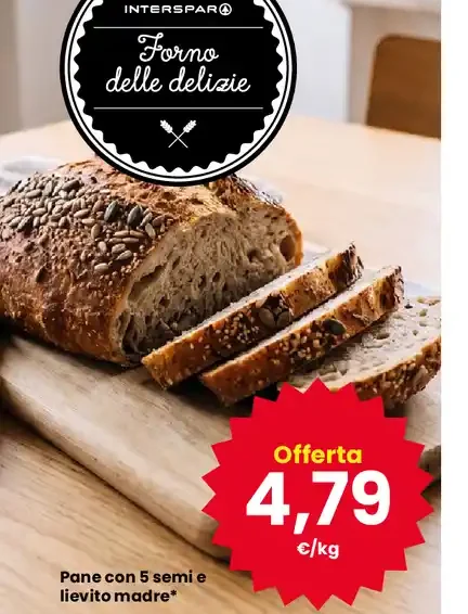 Pane con 5 semi e lievito madre
