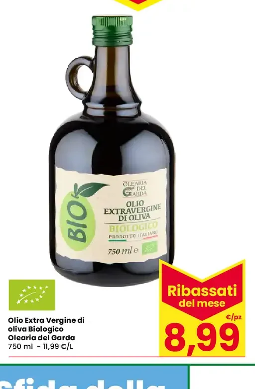Olio extra vergine di oliva biologico Olearia del Garda