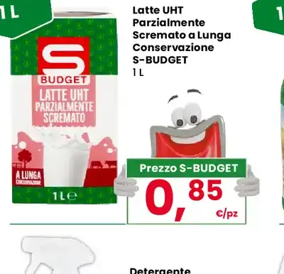 Latte UHT parzialmente scremato S-Budget