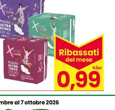Assorbenti ripiegati Ultra assortiti Xme Despar