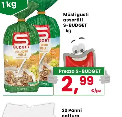 Müsli gusti assortiti S-Budget
