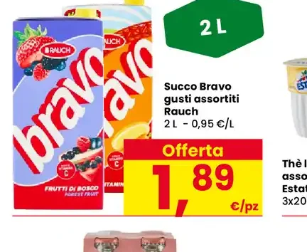 Succo Bravo gusti assortiti Rauch