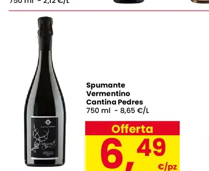 Spumante Vermentino Cantina Pedres
