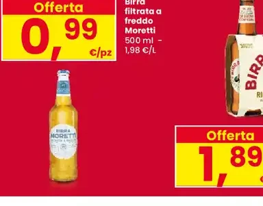 Birra filtrata a freddo Moretti