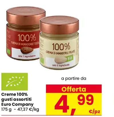 Creme 100% frutta secca