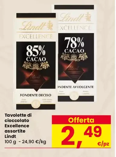 Tavolette di cioccolato Excellence
