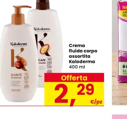 Crema fluida corpo assortita Kaloderma