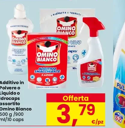 Additivo in polvere o liquido o dracaps assortito Omino Bianco