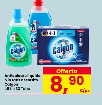 Anticalcare liquido o in tabs assortito Calgon