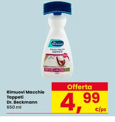 Rimuovi macchie tappeti Dr. Beckmann