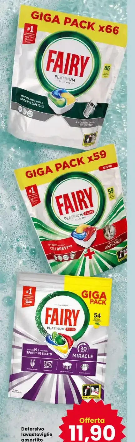 Detersivo lavastoviglie assortito Fairy