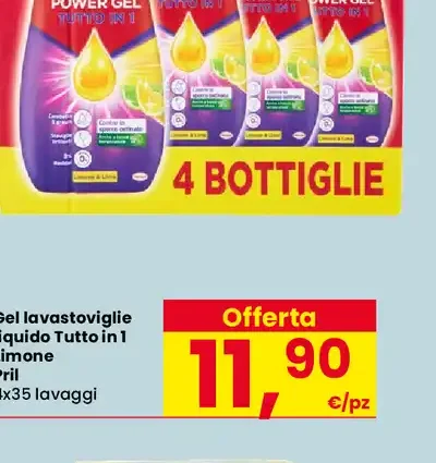Gel lavastoviglie tutto in 1 Limone Pril