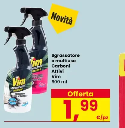 Sgrassatore o multiuso Carboni Attivi Vim