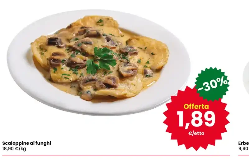 Scaloppine ai funghi