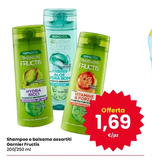 Shampoo o balsamo Garnier Fructis