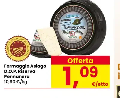 Formaggio Asiago D.O.P. Riserva Pennerana