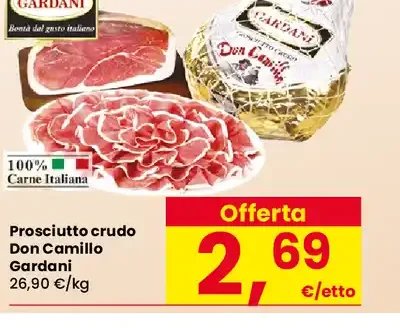 Prosciutto crudo Don Camillo Gardani