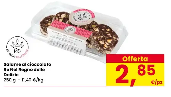 Salame al cioccolato Re Nel Regno delle Delizie