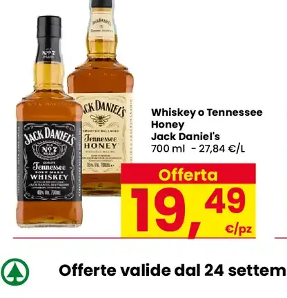 Whiskey o Tennessee Honey Jack Daniel's