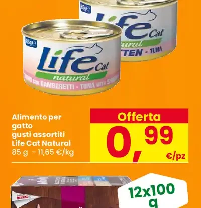 Alimento per gatto gusti assortiti Life Cat Natural