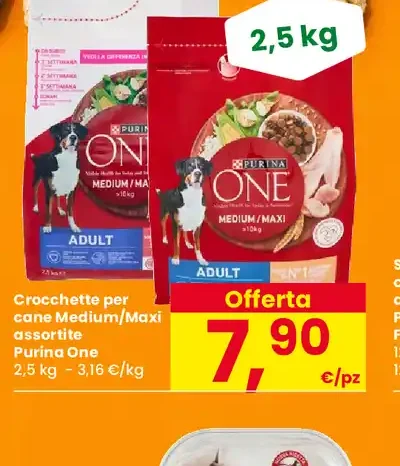 Crocchette per cane Medium/Maxi assortite Purina One
