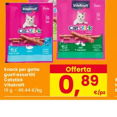 Snack per gatto gusti assortiti Catstick Vitakraft
