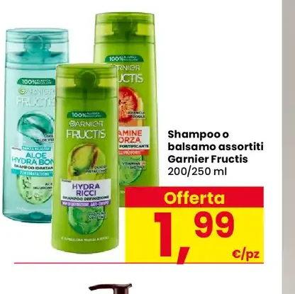 Shampoo o balsamo assortiti Garnier Fructis