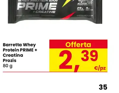 Barretta Whey Protein PRIME + Creatina Prozis