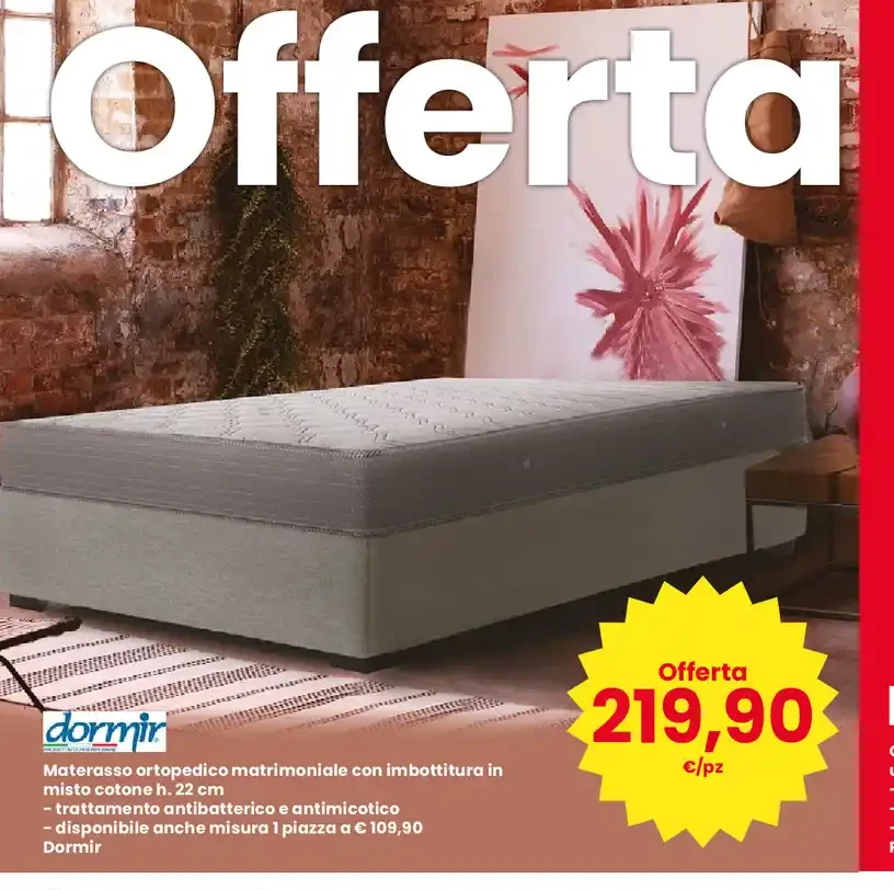 Materasso ortopedico matrimoniale Dormir