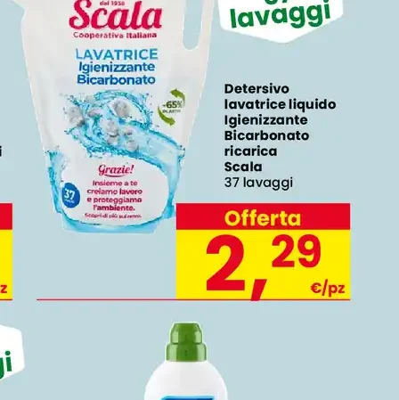 Detersivo lavatrice liquido igienizzante Scala