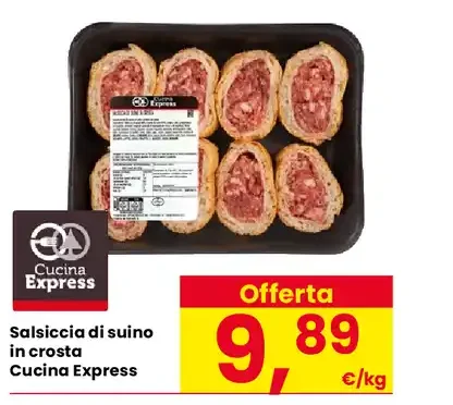 Salsiccia di suino in crosta Cucina Express