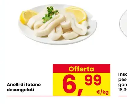 Anelli di totano decongelati