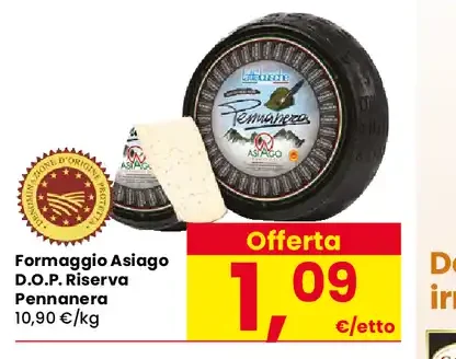Formaggio Asiago D.O.P. Riserva Pennanera