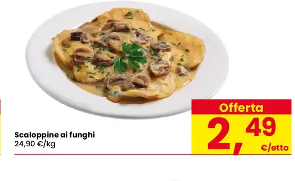 Scaloppine ai funghi