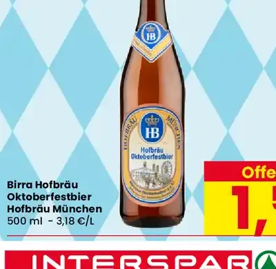 Birra Hofbräu Oktoberfestbier Hofbräu München