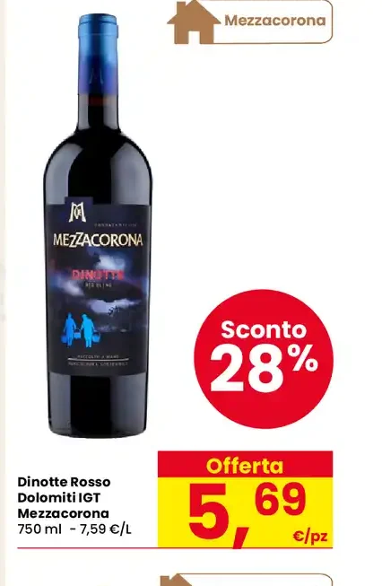 Dinotte Rosso Dolomiti IGT Mezzacorona